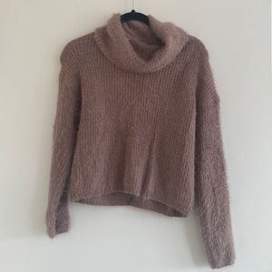 Mauve fuzzy sweater